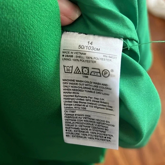 Banana Republic Kelly Green Sleeveless Sheath Style Lined Dress - Gently Used - Picture 8 of 10